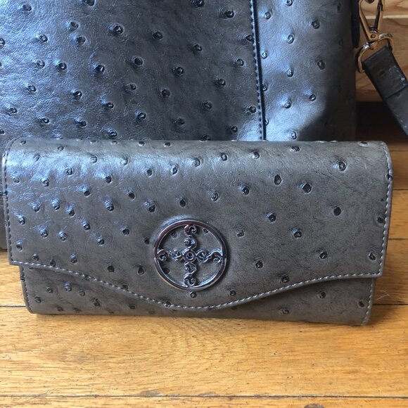 Rare Stauer Embossed Ostrich leather Handbag, New, Never Worn - Picture 6 of 8